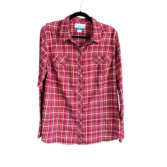 Columbia Tops - Women's Plaid Flannel Pearl Snaps